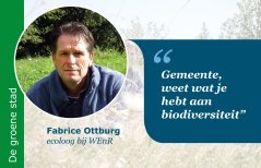 Fabrice Ottburg aan het woord over natuurinclusieve stadsontwikkeling